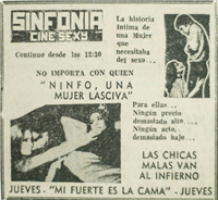 Cartelera Sala X Sinfonía